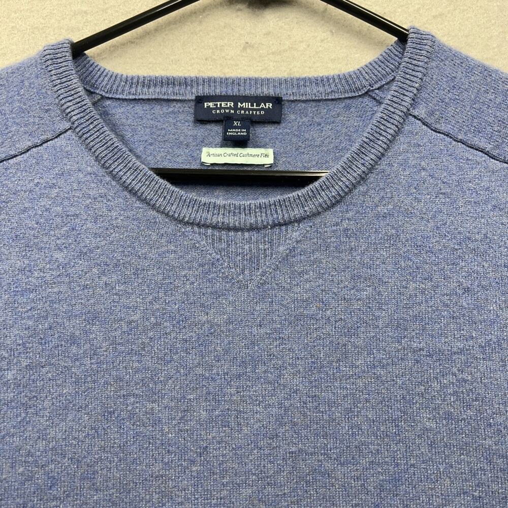 Peter Millar Crown Crafted Artisan Cashmere Flex Quarter Zip Sweater XL